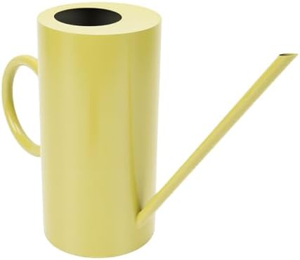 Dpofirs No Spills Watering Can for Indoor Gardening | Stainless Steel Long Spout 33.5cm Pot for Succulents (Yellow) - Image 3