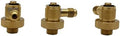 Arbiter Backflow Quick Connect Test Fittings (Brass, 1/4" Swivel (Set of 3)) by Arbiter
