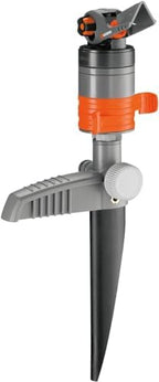GARDENA 8144-20 Turbo Drive Sprinkler, Spike Type, Gray/Orange, Watering Up to 450 m² by Unknown