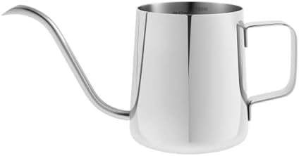12oz/350ml Small Watering Can for Indoor Plants Stainless Steel Plant with Handle for House(Silver 350ML) by Unknown
