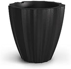 Mayne Sedona 18in Self-Watering Round Planter, Black - Image 2