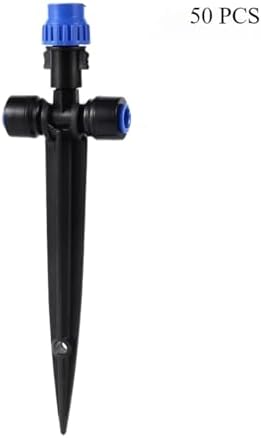Garden Supplies Adjustable 1/4" Irrigation Misting Dripper 360degree Sprinkler Drip Watering Tool 4/7mm Hose Garden Yard Nozzle(50 PCS) - Image 2
