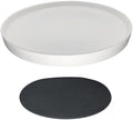 Yukfona Ceramic Plant Saucer Tray 1 Pcs 12 Inch White, 12.5" OD x11.9 ID x1.6 Deep| Fits Flower pots Bottom≤ 11.9", Heavy Duty Glazed Round Planter Drip with Catch Basin for Indoor Outdoor Plants by YUKFONA
