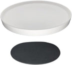 Yukfona Ceramic Plant Saucer Tray 1 Pcs 12 Inch White, 12.5" OD x11.9 ID x1.6 Deep| Fits Flower pots Bottom≤ 11.9", Heavy Duty Glazed Round Planter Drip with Catch Basin for Indoor Outdoor Plants by YUKFONA