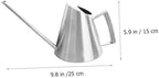 Vintage Stainless Steel Watering Can 900ml for Indoor Plants - Image 5