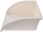 HOMSFOU PVC White Rainwater Collection Splash Block for Downspout Drainage by HOMSFOU