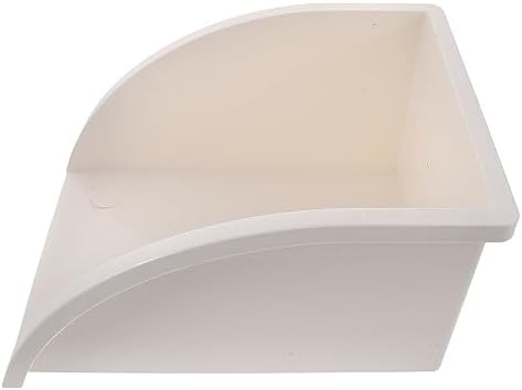 HOMSFOU PVC White Rainwater Collection Splash Block for Downspout Drainage by HOMSFOU