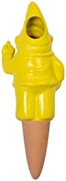 Fisura Original Self Watering Plant Pot - Automatic Watering Gnome Shape - Watering for Indoor Plants with 100ml Capacity - Material: Terracotta (Yellow) - Image 2