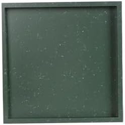 Plant Trays Plant Watering Pallet Imitation Cement, Indoor Outdoor Square Planter Drip Trays Flower Pots Saucers(Green,Medium) by Unknown