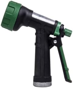 6 Inch 5-Pattern Cast Metal Garden Hose Nozzle, Heavy Duty Adjustable Multi Spray Water Sprayer Nozzle, Leakproof Replacement Sprayer Head for Lawn Watering, Car Washing & Outdoor Cleaning - Image 5