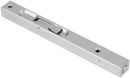 Lock Bolts, Door Security Slide Latch Lock, Heavy Duty Steel Sliding Door Lock - 304 Stainless Steel Flush Latch Bolt Slide Lock, Home Gate Door Security Guard, Door Bolt Lock(8in) - Image 3