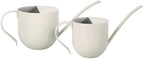 White Watering Can 50oz Stainless Steel for Indoor Plants - Image 2
