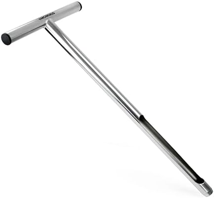 Varomorus Soil Sampler Probe 21" Stainless Steel Tubular T-Style Handle. by VAROMORUS