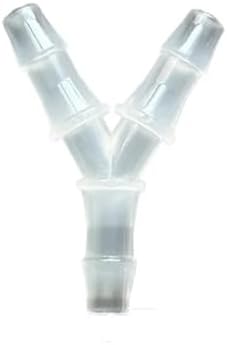 5Pcs Tee Connector Hose Barb Fitting Y Shaped Air Water Flow Splitter Plastic Tubing Joint For Drip Irrigation Aquariums Garden(6mm Y Tee 5pcs) by Unknown