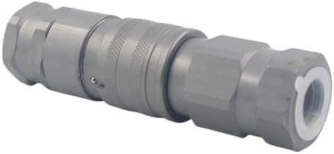 FFH 3/4'' SAE-12 Skid Steer Bobcat Flat Face Hydraulic Quick Connect Couplers Hydraulic Disconnect w/Dust Caps - Image 6