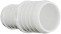 PVC Barbed Straight Pipe Reducer - Corrugated Hose Reducing Joiner & Coupling Adapter Fitting(White,19mm to 16mm (3/4" to 5/8")) by Unknown