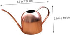 Stainless Steel Watering Container Pink Gold Long Spout Gentle Sprinkle Indoor Outdoor Plants Ergonomic Handle Lightweight Garden Pot - Image 2