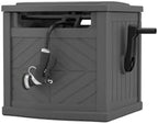 Garden Hose Reel Hideaway Storage Box，Resin Outdoor Container，Outdoor Garden Hose Reel Storage，Garden Hose Holder & Hose Reel for 150FT 5/8 Inch Water Line，No Assembly Required - Image 6