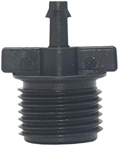 1/2 Inch Male Thread To 1/4 Inch Hose Barb Connector 6mm Water Hose Drip Irrigation System Fittings 100Pcs (Color : 4mm Barb) by Unknown