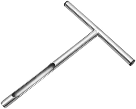 Handle Soil Sampler Probe Durable Stainless Steel Soil Sampling Tool for Gardening and Lawn Maintenance Easy to Clean Skid Design by TOGEVAL