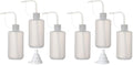 Hyber&Cara Safety Wash Bottle with Cap 3Pcs 250ml Plastic Plant Watering Tattoo Squeeze Bottle for Lab with 1Pc Silicone Funnel (Pack of 2) by HyberCara