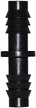 Kitchen Garden Hose Irrigation 8/11 Straight Barb Hose Connector 8/11 Drip Irrigation Barbed Double Tee Connector 3/8" Irrigation Connection Barbed/Black/3/8'' - Image 4