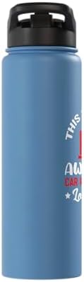 Awesome Car Restorator Oldtimer Cars Mechanic Stainless Steel Insulated Water Bottle - Image 4