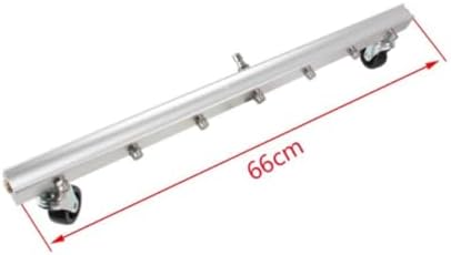Generic Ground Cleaning Nozzle Pressure Washer Undercarriage Cleaner Attachment Surface Cleaner Spray Bar Swivel Wheel Tool, 66CM Seven-Nozzle Ground Cleaning Spray Head - Image 4