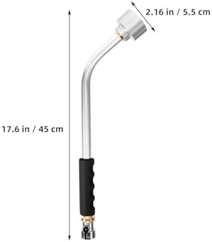 DOITOOL Watering Wand Heavy Duty, Metal Garden Hose Wand 18 Inches Long Hose Nozzle Sprayer with Flow Control for Watering Hanging Baskets and Shrubs (2000 Holes) - Image 2