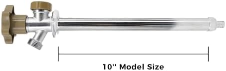 Himaweek 10-inch Anti-Siphon Frost Free Sillcock, Quater Turn 3/4-Inch Hose Bibb x 1/2-Inch PEX End,No Lead Brass Valve Frost Proof Outdoor Faucet Spigot - Image 3
