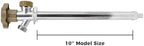 Himaweek 10-inch Anti-Siphon Frost Free Sillcock, Quater Turn 3/4-Inch Hose Bibb x 1/2-Inch PEX End,No Lead Brass Valve Frost Proof Outdoor Faucet Spigot - Image 3