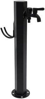 304 Stainless Steel Cylindrical Vertical Garden Water Column,Freestanding Hose Stand,Outdoor Antifreeze Faucet Hydrant Water Feature Fountain, for Irrigation and Lawn by LUOSHALIYA
