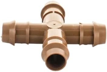 Netafim 17mm Techline Insert Cross - Drip Irrigation Barbed Cross Connector (50 PCS) | Compatible with 1/2" Drip Line Tubing | Easy Install | Precision Garden Watering (32500-006340) - Image 7