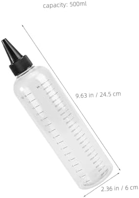 8 Pack Graduated Plastic Squeeze Bottles 17oz PET with Fine Tip - Image 2