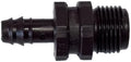 NETAFITM Drip Irrigation Barbed Fittings,3/8" 12MM Black Drip Tubing Coupler Elbow Tee Reducer (Threaded Male Adapter - 12mm X 1/2" MPT, 25 Count) by PRO.FASHION