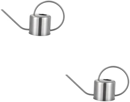 Sosoport 2 Pcs Outdoor/Indoor Watering Can Stainless Steel Auto Watering Long Spout Gardening Tool for Succulents by Sosoport
