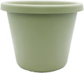 The HC Companies Classic Round Plastic Plant Pot w/Rolled Rim - Lightweight & UV Resistant Flower Pot for Herbs & More - Outdoor & Indoor Plant Pots w/Drainage (15.5 inch Seafoam, Pack of 1) by TheHCCompanies