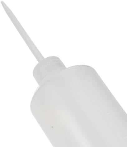 OUNONA Plastic Straight Neck Wash Bottle 6pcs 16.9oz 500ml - Image 3