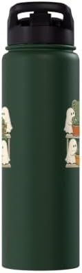 Plant Halloween Ghosts Watering Houseplant Lover Gift Stainless Steel Insulated Water Bottle - Image 4