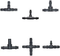 Hose Connector Adapter 1000 1/8 1/4 Hose Tee Barb Connector 3/5 4/7mm Reduce Connection Watering Cross Drip Irrigation System Accessories (Color : Cross) by Unknown
