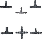 Hose Connector Adapter 1000 1/8 1/4 Hose Tee Barb Connector 3/5 4/7mm Reduce Connection Watering Cross Drip Irrigation System Accessories (Color : Cross) by Unknown