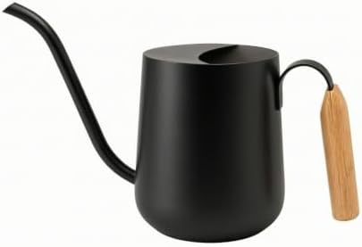 Generic Stainless Steel Watering Can Rust Resistant Gooseneck Watering Can Anti for Houseplant Owners, Houseplants, Black by Unknown