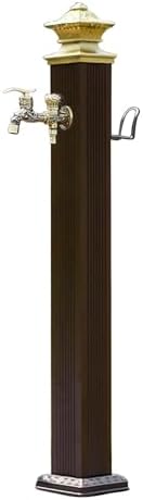 Aluminum Alloy Outdoor Faucet, Vertical Garden Water Column, Freestanding Garden Hose Holder for Irrigation, Car Washing, Watering Flowers(114cm/44.9in) by Unknown