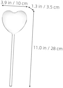 Totority 3pcs Heart-Shaped Glass Self-Watering Bulbs Plant Watering Globes for Automatic Irrigation - Image 2