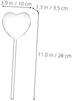 Totority 3pcs Heart-Shaped Glass Self-Watering Bulbs Plant Watering Globes for Automatic Irrigation - Image 2