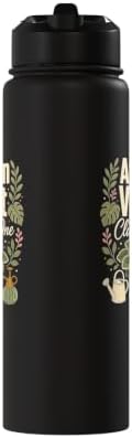 African Violet Plant Collector Houseplant Lover Gift Stainless Steel Insulated Water Bottle - Image 2
