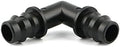 10pcs 16mm Irrigation Barb Elbow Connector 90 Degree Adapter for 5/8" Hose Drip Tape - Durable ABS Reusableplastic by Unknown