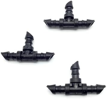 Exquisite Upgrade T Barbed for 4/7 mm Tube 3-Way Hose Splitters for Garden Drip Irrigation Hose Connector 1/4 Inch Hose 50 Pcs Durable - Image 5