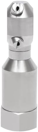 1/2" Cleaning Nozzle, 360° Rotating Spray Nozzle, 303 Stainless Steel Washing Nozzle, 50L/Min Flow High Pressure Continuous Rotary Washer Nozzle for Barrel Tank Cleaning - Image 5