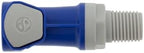 09FBLUT3 Threaded Female Connector Blue 1/4" – Battery Watering System Fitting (Pack of 4) - Image 2